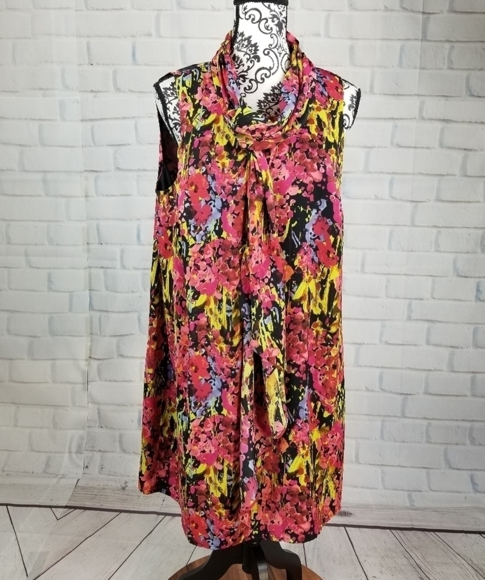 Lane Bryant size 16 sleeveless floral print dress